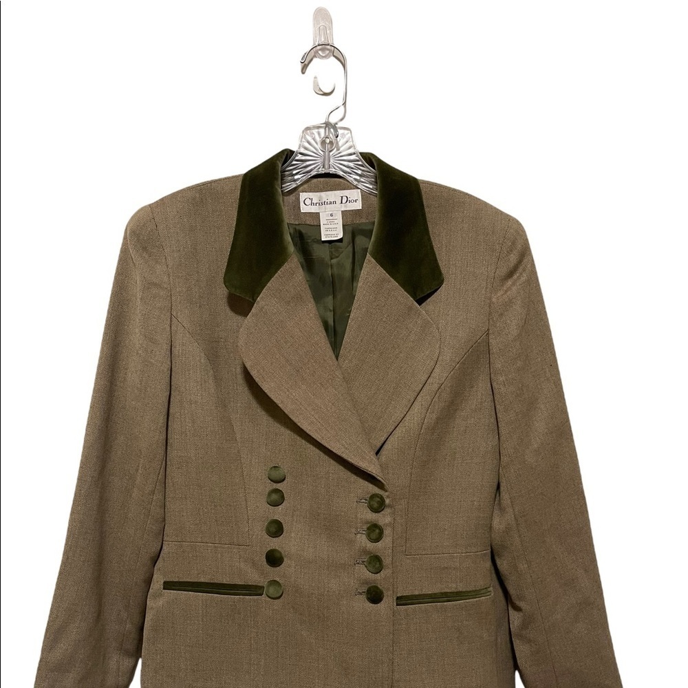 Dior Tan and Green Blazer - Picture 2 of 16